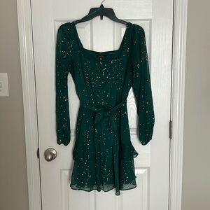 Women Juniors Green Dress